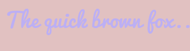 Image with Font Color BCAFF4 and Background Color E1C1C1